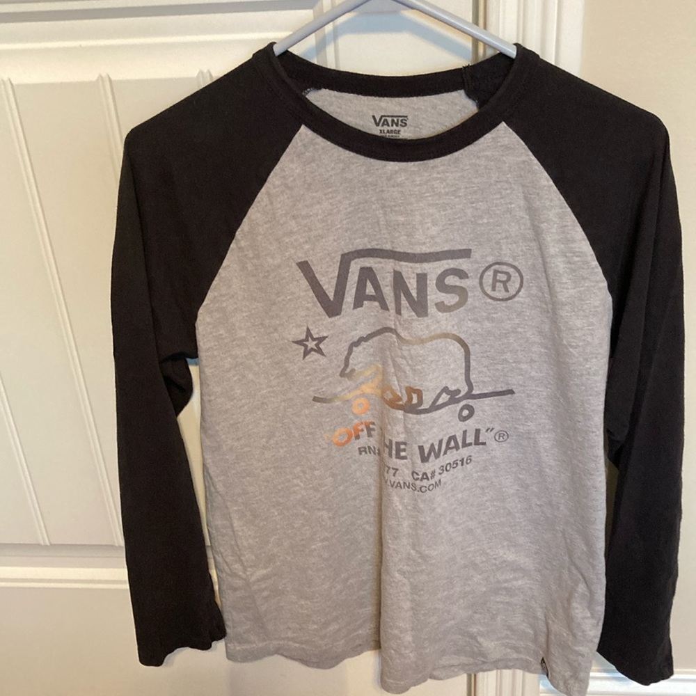 Boys’ vans baseball style 3/4 sleeve cotton tee